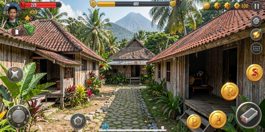 Tangkapan layar menunjukkan level yang penuh tantangan.