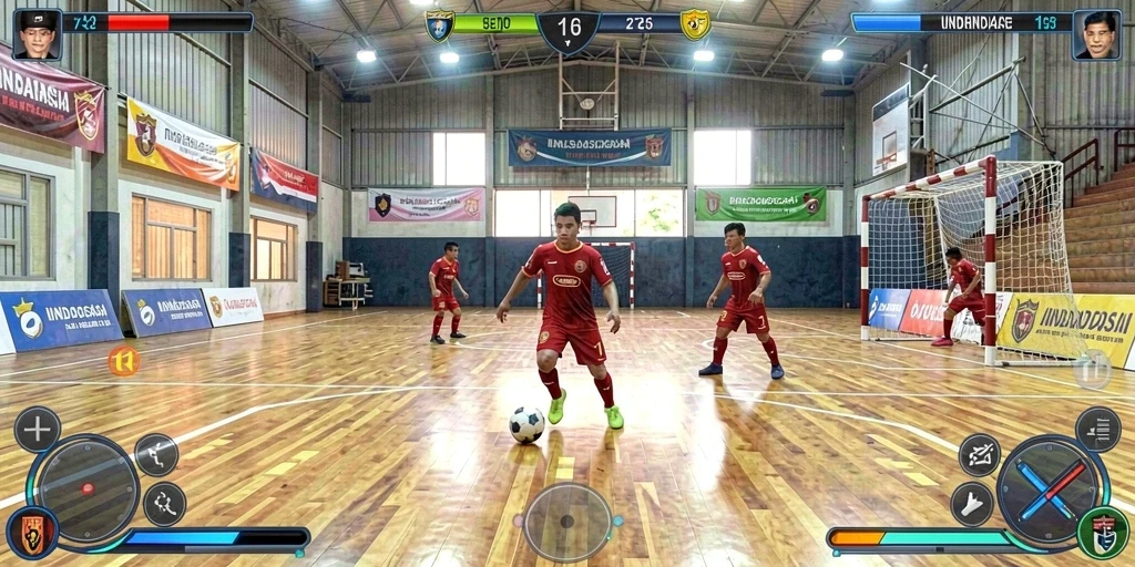 Pengguna bersaing di mode multiplayer.