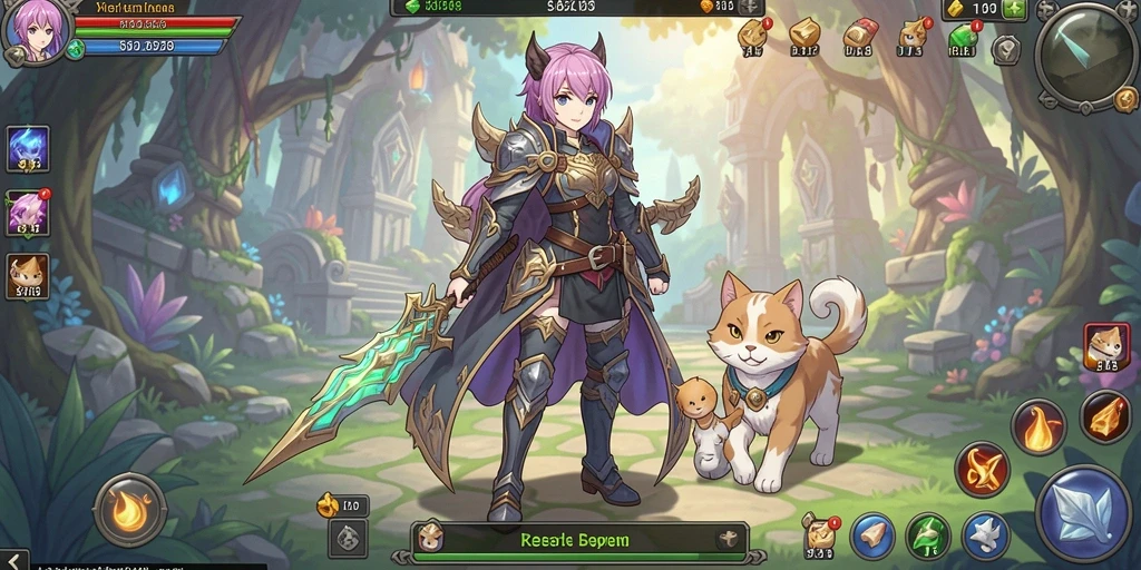 Gambar karakter dengan desain yang unik dan menarik.